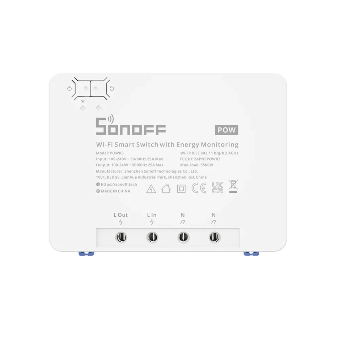 Sonoff Pow R3 - Módulo de Alta potência c/ medição de energia