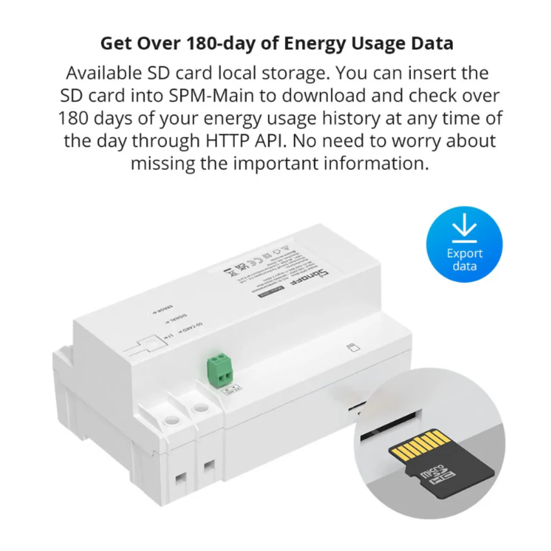 Sonoff SPM 4Relay - Medidor de energia empilhável inteligente - Módulo 4 canais - Image 5