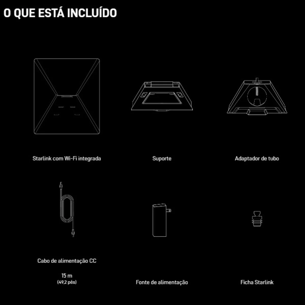 Starlink Antena - Mini Kit Satélite WiFi Dual-Band Branco - Image 6