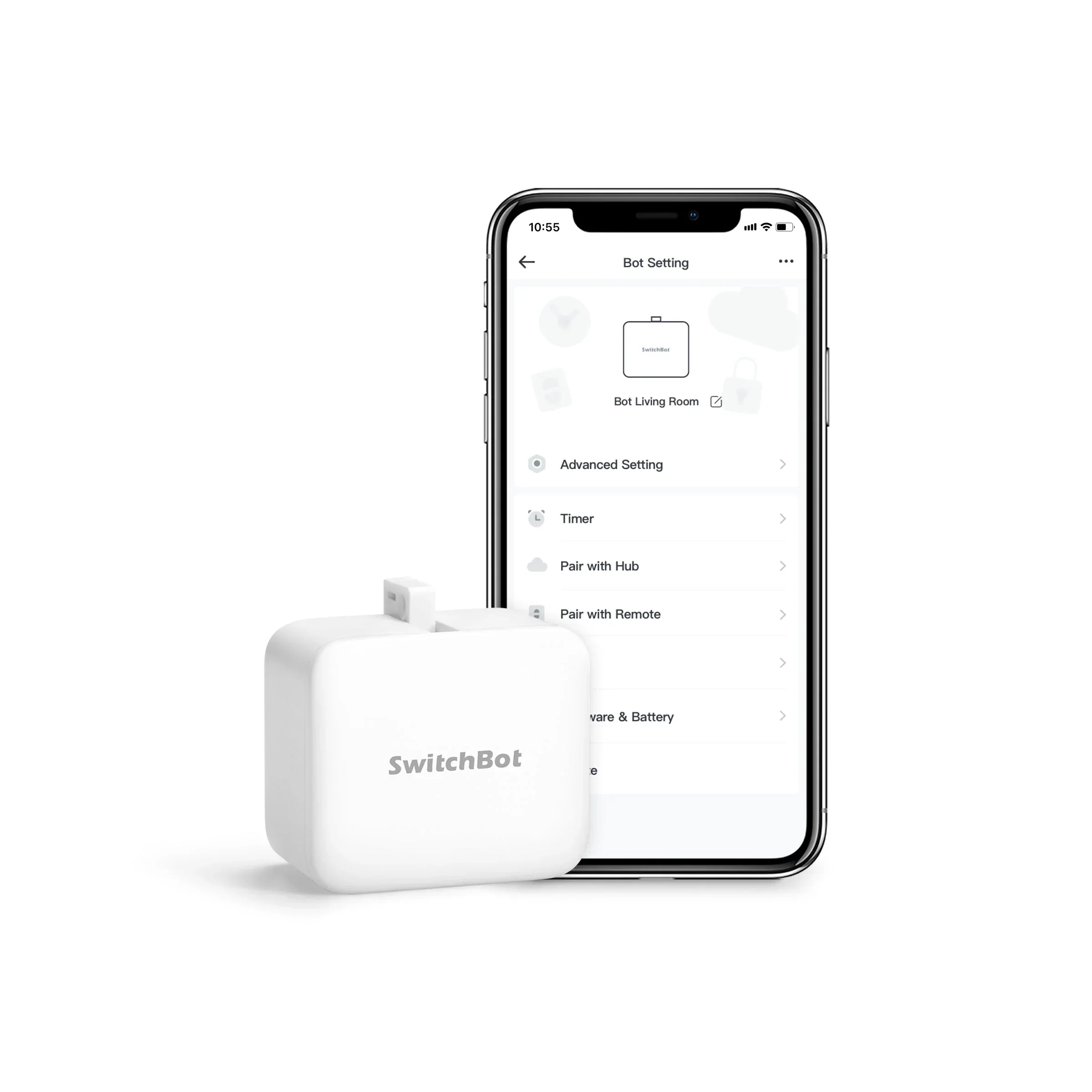 SwitchBot Bot Pressionador de botão Inteligente Bluetooth Branco - Image 2