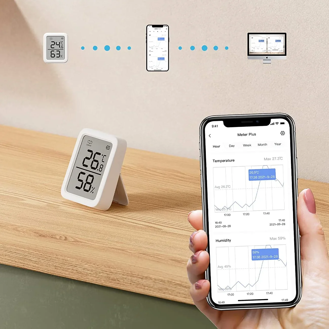 SwitchBot Termômetro e Higrômetro Plus Bluetooth - Image 8