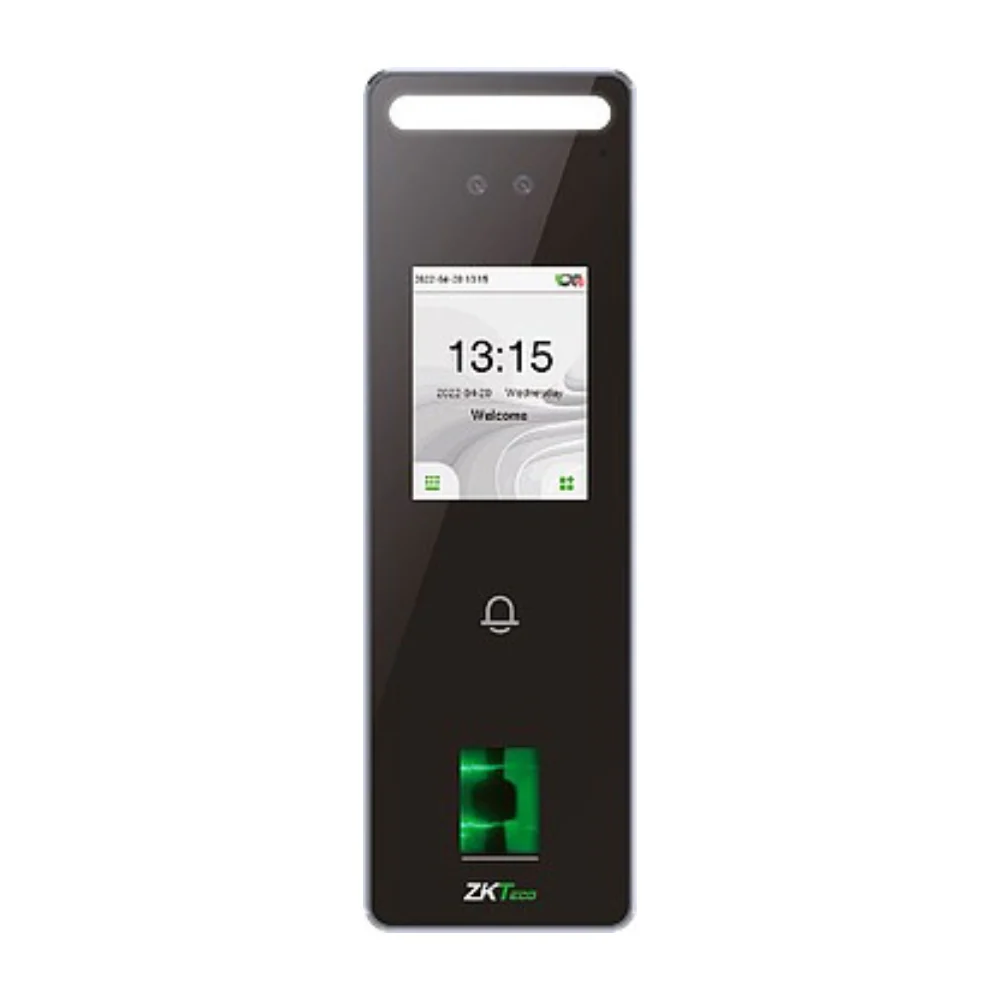 Tedee - Acesso biométrico ZKTeco com reconhecimento facial e leitura de impressões digitais + Relé de Segurança