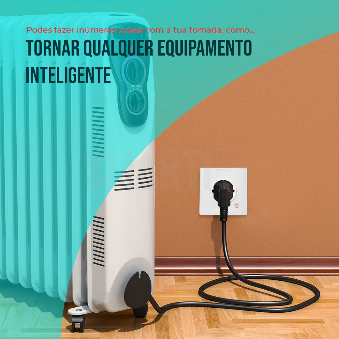Tomada Inteligente Embutida 16A 3500W WiFi Smartify - Branco - Image 8