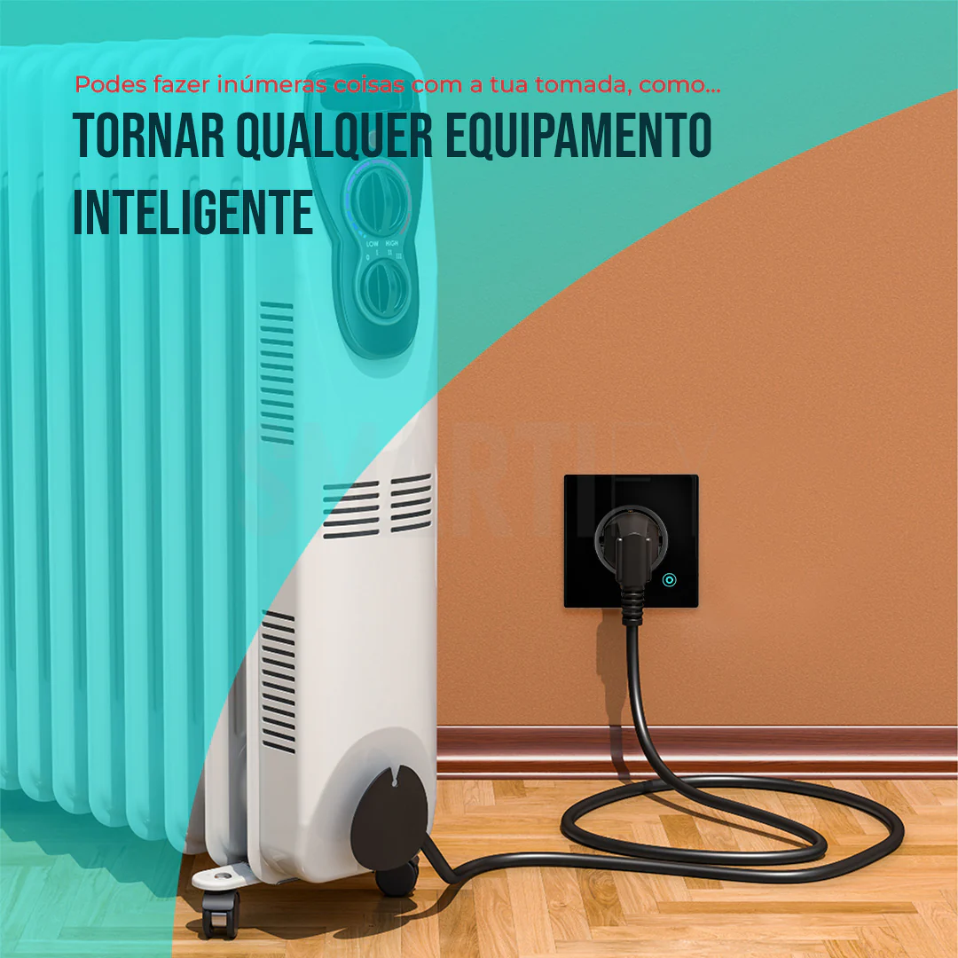 Tomada Inteligente Embutida 16A 3500W WiFi Smartify - Preto - Image 8