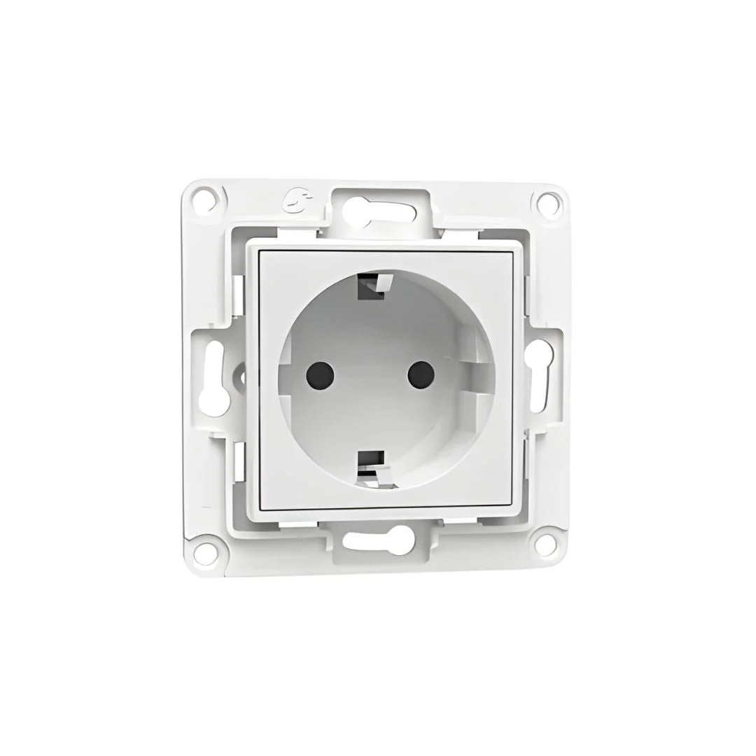Tomada Schuko Shelly Wall Socket EU Branco