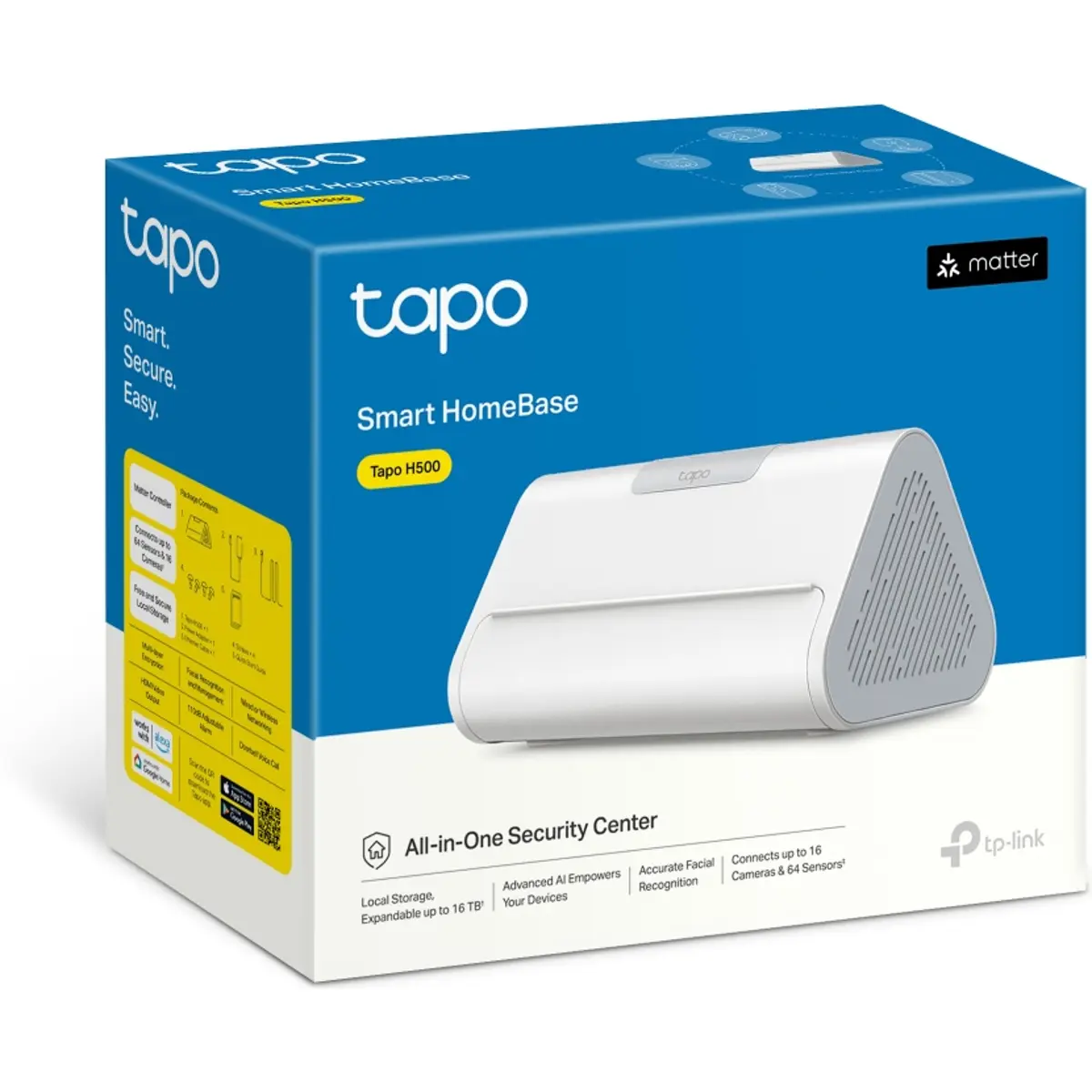 TP-Link Smart Hub para Dispositivos Tapo Smart WiFi 16GB eMMC, Ethernet, USB-A/C e HDMI - TP-Link Tapo H500 - Image 4