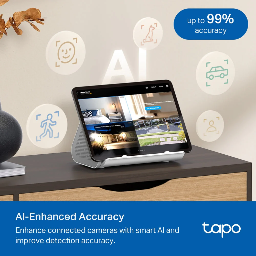 TP-Link Smart Hub para Dispositivos Tapo Smart WiFi 16GB eMMC, Ethernet, USB-A/C e HDMI - TP-Link Tapo H500 - Image 6