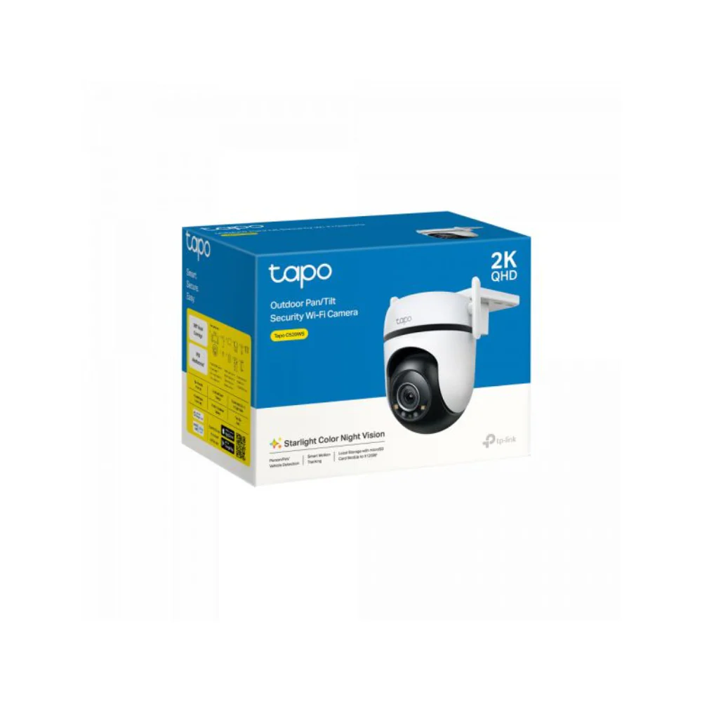 TP-Link - Câmera Exterior Inteligente IP66 WiFi Pan/Tilt 2K - TAPO C520WS - Image 2