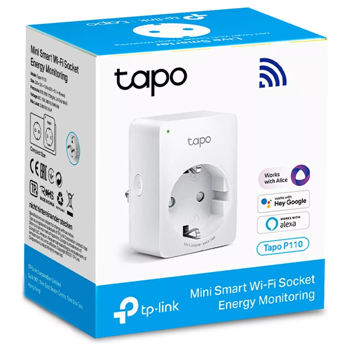 TP-Link Tomada Inteligente WiFi com Monitorização Consumo de Energia - Tapo P110 Mini - Image 2