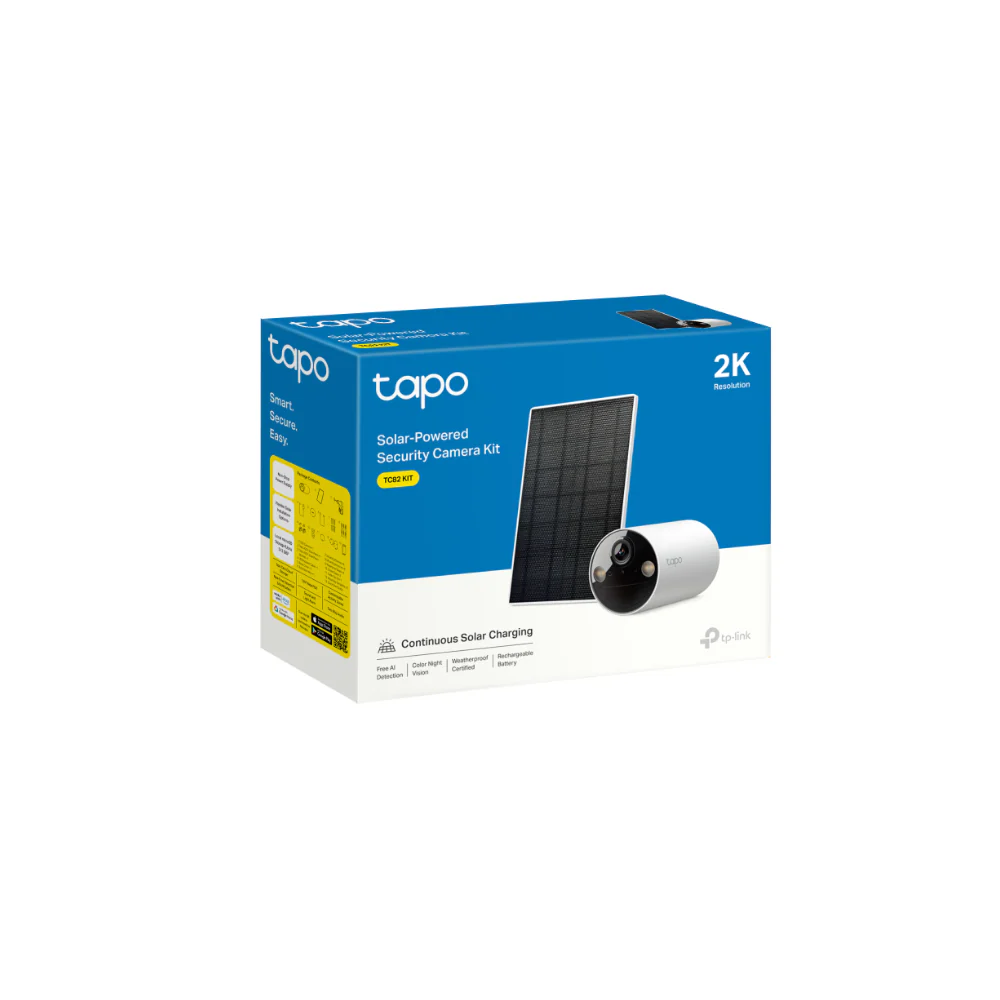 TP-Link Outdoor Security WiFi Câmera c/ bateria + painel solar - TAPO TC82KIT - Image 4